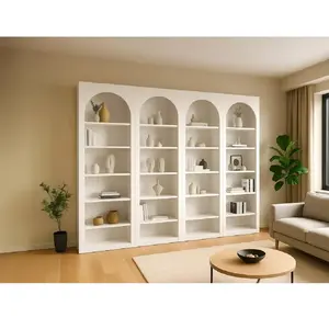 VENTE-UNIQUE Lot de 4 bibliothèques avec 6 niches - Blanc - CYMORA pas cher