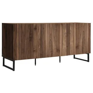 VENTE-UNIQUE Buffet avec 3 portes - Naturel foncé - CEVANIA pas cher
