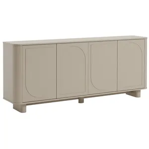 VENTE-UNIQUE Buffet avec 4 portes - Taupe - BRISTANA pas cher