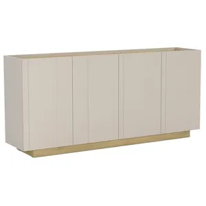 VENTE-UNIQUE Buffet avec 4 portes - Beige et Naturel clair - ANARZA pas cher