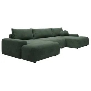 VENTE-UNIQUE Grand canapé dangle panoramique convertible en tissu text... pas cher