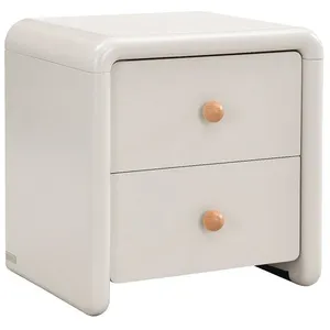 VENTE-UNIQUE Table de chevet avec 2 tiroirs - Beige - SELORINA pas cher