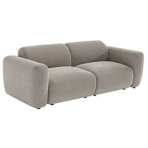 VENTE-UNIQUE Canapé 3 places en tissu gris POGNI de Maison Céphy pas cher