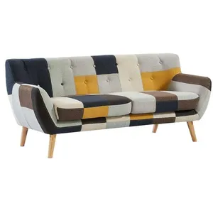 VENTE-UNIQUE Canapé 3 places en tissu patchwork SERTI II pas cher