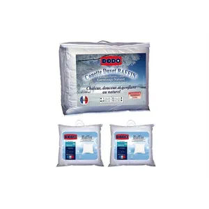 Pack DODO couette naturelle 220 x 240 cm + 2 oreillers Duvet 65 x 65 c... pas cher