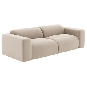 VENTE-UNIQUE Canapé 4 places en tissu texturé beige POGNI pas cher