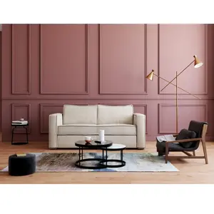 Comparateur de prix : VENTE-UNIQUE Canapé 3 places convertible express en velours côtelé beige - Couchage à lattes larges 140 cm - Matelas 18 cm LORETO
