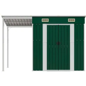 VIDAXL Clarence - TOP* Hangar/Maison/ Abri de jardin - avec toit prolo... pas cher