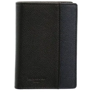 Portefeuille Hexagona en cuir ref 46581 Noir Marine 9*13*2