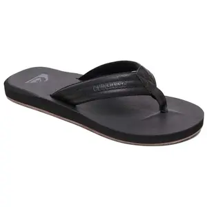 Tongs claquettes Quiksilver Carver nubuck nr tong Noir Taille : 45