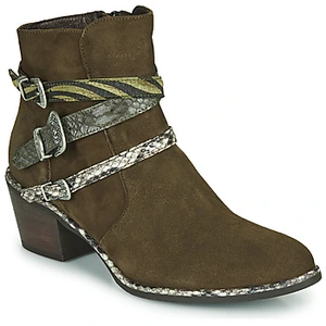 Bottines Regard NAPOLI V3 VELOURS MILITARE femme pas cher