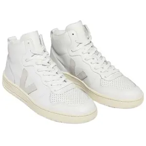 Veja V-15 Leather Extra White Natural pas cher