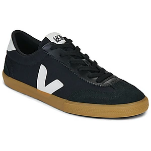 VEJA Veja - Tennis Basses Volley Canvas Toile Coton Bio - Noir - 44 pas cher