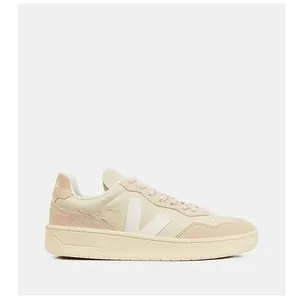 VEJA Veja - Baskets Basses V-90 Cuir - Beige - 44 pas cher