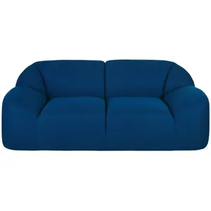 Maisons du Monde Canapé 2 places en tissu mailles 3D coloris bleu pas cher