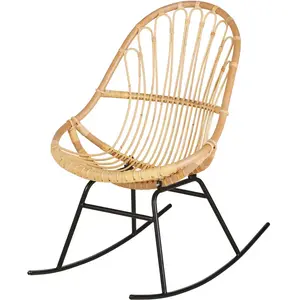 Maisons du Monde Rotan schommelstoel pas cher
