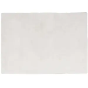 Maisons du Monde Tapis shaggy immitation fourrure blanche, 160x230Vendu parmaisons-du-monde