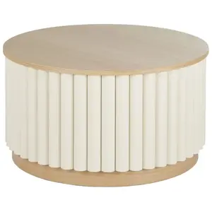 Maisons du Monde Table basse ronde plateau amovible pas cher