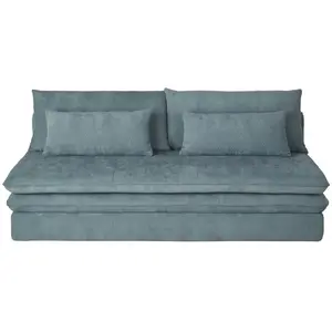Maisons du Monde Blauwgroene slaapbank met 2/3 zitplaatsen pas cher