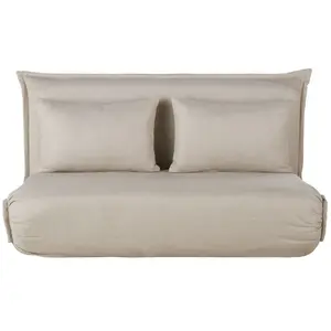 Maisons du Monde Canapé clic-clac 2 places beige pas cher