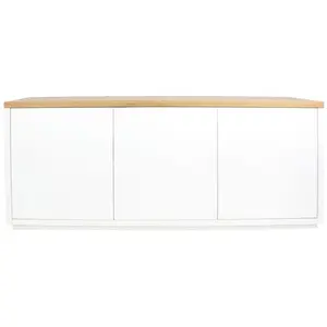 Maisons du Monde Witte dressoir, 3 deuren pas cher