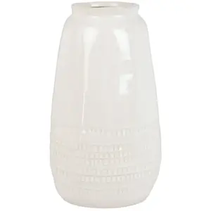 Maisons du Monde Vaas van witte gres H29 pas cher