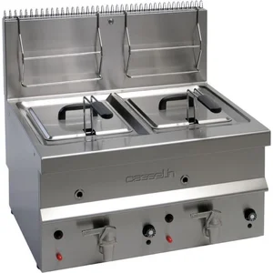 Casselin CFG102 friteuse Dubbel 20 l Vrijstaand 13000 W Frituurpan Roestvrijstaal pas cher