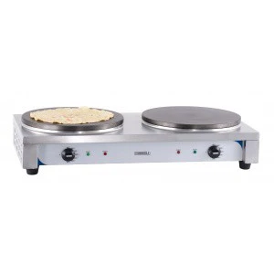 Casselin CCD35E crepe maker 2 crêpe(s) 2200 W Roestvrijstaal pas cher