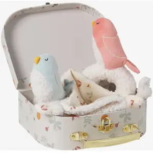 Comparateur de prix : Vertbaudet Koffer met knuffel, personaliseerbaar en rammelaar SAVANIA