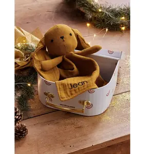 Vertbaudet Knuffel van katoengaas met koffertje pas cher