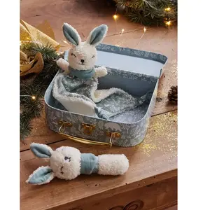 Comparateur de prix : Vertbaudet Aanpasbare platte knuffelkonijn + rammelaar