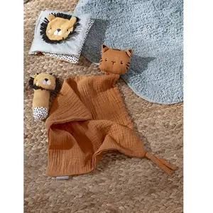 Comparateur de prix : Vertbaudet Geschenkdoos met 3 stuks: knuffeldoek + rammelaar + prenten...