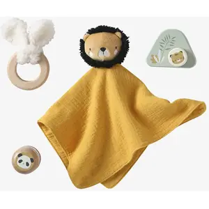 VERTBAUDET Coffret cadeau 4 pièces : doudou personnalisable + anneau d... pas cher