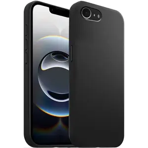 Akashi Coque de protection en silicone noir- Apple iPhone 16e pas cher