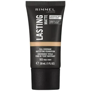 Rimmel Fond de Teint Lasting Matte 103 True Ivory 30 ml pas cher