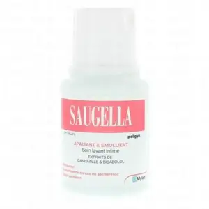 Saugella Poligyn Apaisant Emollient Soin lavant intime ménopause - Flacon 100ml pas cher