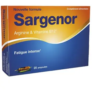 Sargenor Argenine, Vitamine B12 Complément alimentaire 20 ampoules buv... pas cher