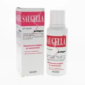 Saugella Poligyn Apaisant Emollient Soin lavant intime ménopause - Flacon 250ml pas cher