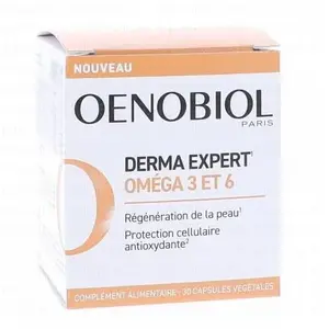 Oenobiol Complément Alimentaire Derma Expert Omega 3 et 6 - 30 Capsules Végétales pas cher