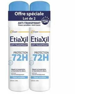 Etiaxil Anti-transpirant Aérosol Protection 72H 2 x 150 ml pas cher