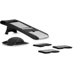 Mandoline 4 lames interchangeables Cooky Noir et Argent pas cher