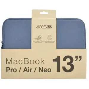 Housse PC Portable Accsup Bleu 2026 pour MacBook Neo Air Pro de 13