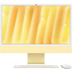 Apple iMac 24" Apple M4 CPU 10 coeurs GPU 10 coeurs 16 Go RAM 512 Go SSD Yellow pas cher