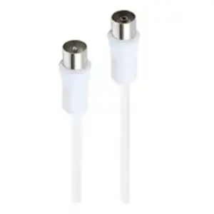 Accsup CABLE ANTENNE COAXIAL 2M BLANC pas cher
