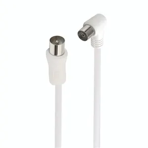 Câble antenne coaxial coudé Accsup 2 m Blanc pas cher