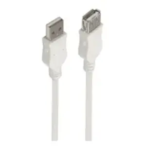 Accsup RALLONGE USB-A MALE VERS USB-A FEMELLE 3M BLANCHE pas cher