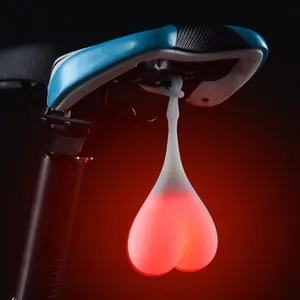 Feu arrière vélo suspendu en forme de coeur rouge à LED - WEWOO pas cher