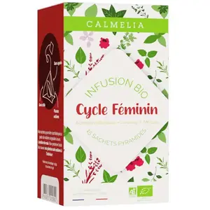 Calmelia infusion bio cycle féminin 15 sachets pas cher