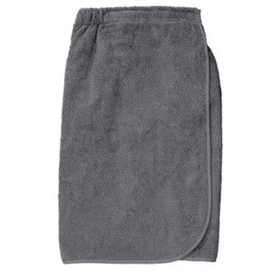 Soleil d'ocre, Paréo de bain en coton 82x160 cm LAGUNE gris pas cher