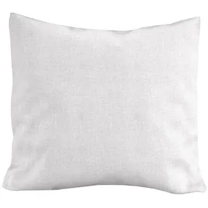 Coussin décoratif lin coton 45x45 cm LINO blanc, par Soleil d'Ocre pas cher